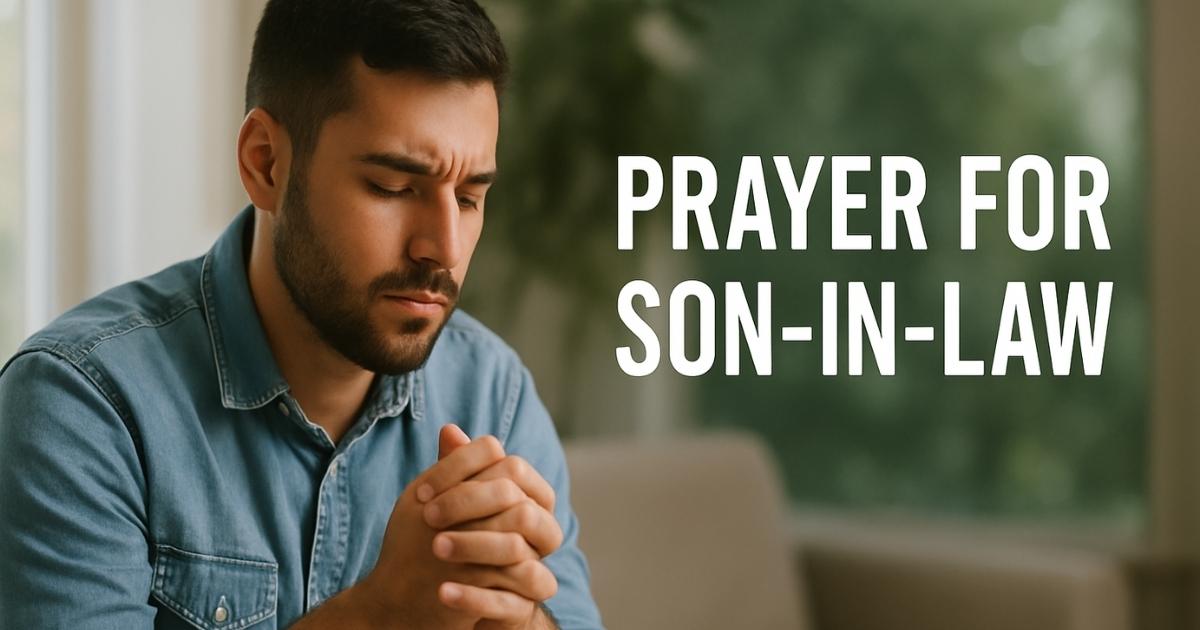 Prayer For Son In Law