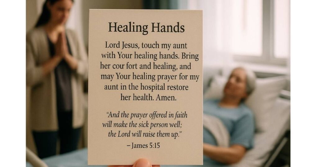 Prayers for Healing for My Aunt in the Hospital