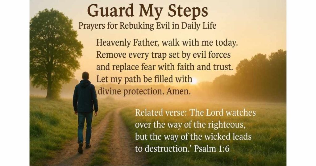 Prayers for Rebuking Evil in Daily Life