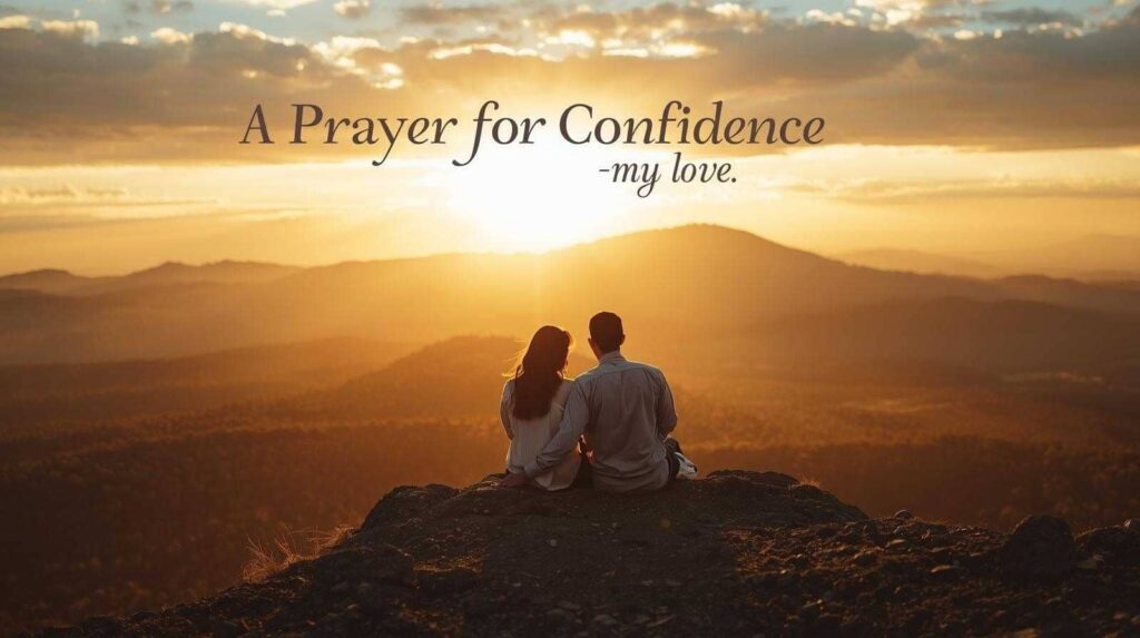 Sunrise over mountain representing confidence good morning prayers for my love