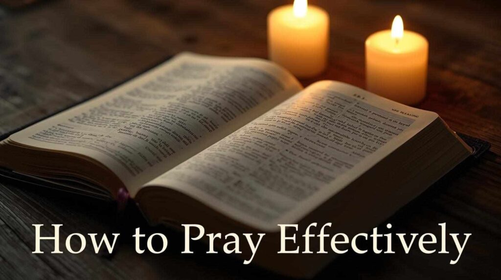 Open Bible with healing scriptures representing effective prayer for stroke victims