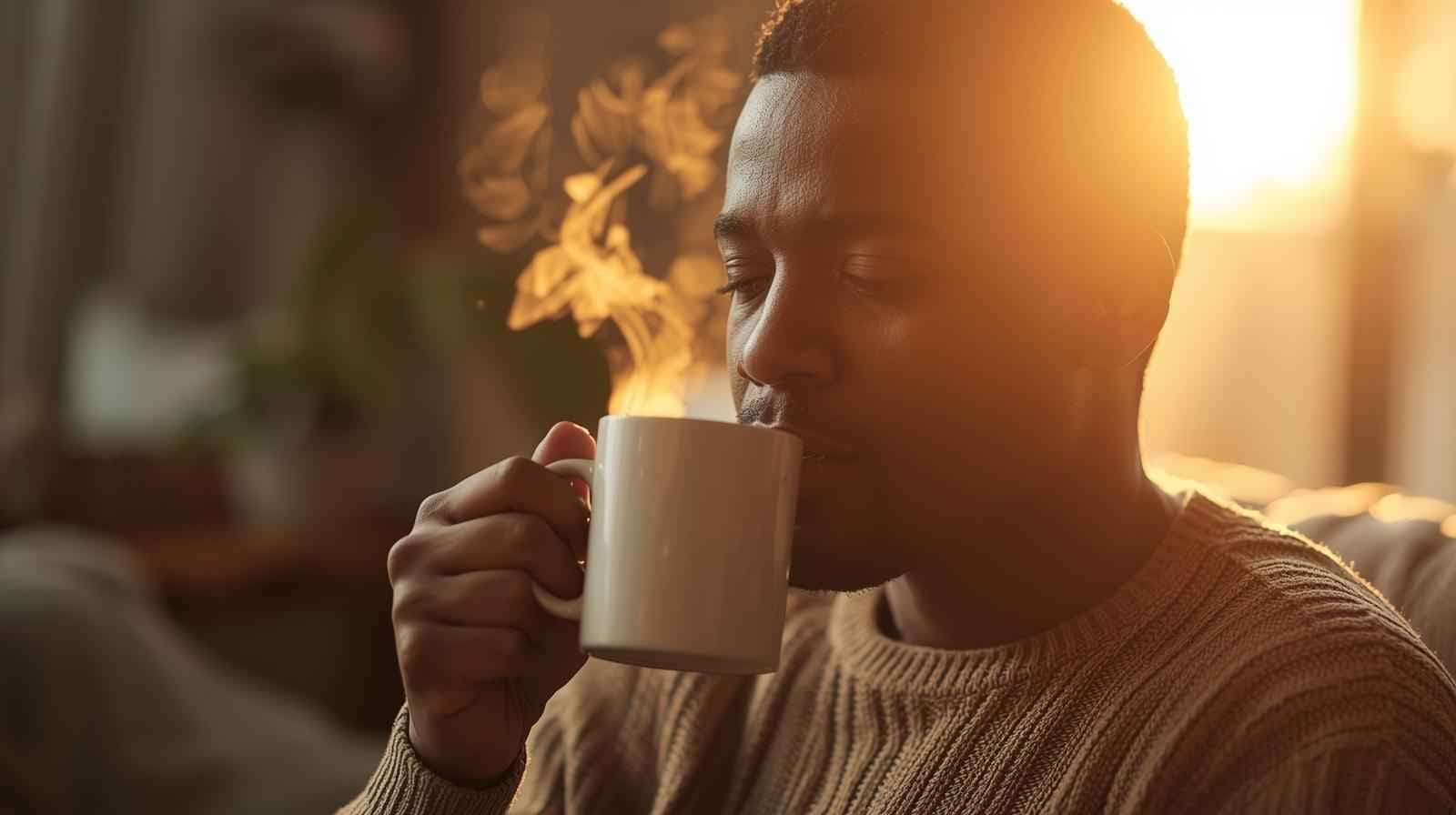 Good Morning African American Monday Blessings Gif style image showing peaceful morning inspiration.