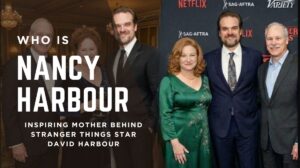 David Harbour with his mother Nancy Harbour and father Kenneth Harbour, showing family support behind his acting career
